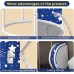Foldable Bathtub for Shower, Freestanding Bathtub for Hot Bath and Ice Bath, Portable Ice Bath for Adults (Star Blue, Oval-Medium)