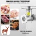 VEVOR Electric Meat Grinder Sausage Filler with 2.49 kg/min Capacity, Blade & Grinding Plate - Stainless Steel Sausage Machine for Kitchen, Restaurant, Butcher Shop