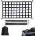 NEWFUN Luggage Net for Pickup Trucks, 106 x 127 cm Net for Trailers, Load Securing Net, Heavy Duty Cargo Area Net for Load Securing, Luggage Net Car for Truck Load, Trailer, Trunk, SUVs