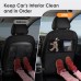 NEUTYPECHIC Pack of 2 Car Seat Organisers, Children, Anti-Kick and Wear-Resistant, Backrest Protection, Car Children with Storage Bag, Seat Protection, Car Backrest, Waterproof, Back Seat Organiser