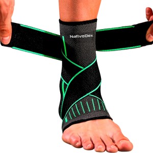 Ankle Brace - Adjustable Ankle Support for Plantar Fasciitis & Achilles Tendon - Stabilisation & Protection of Ankle & Ankle - Breathable - Orthopaedic Foot Bandage