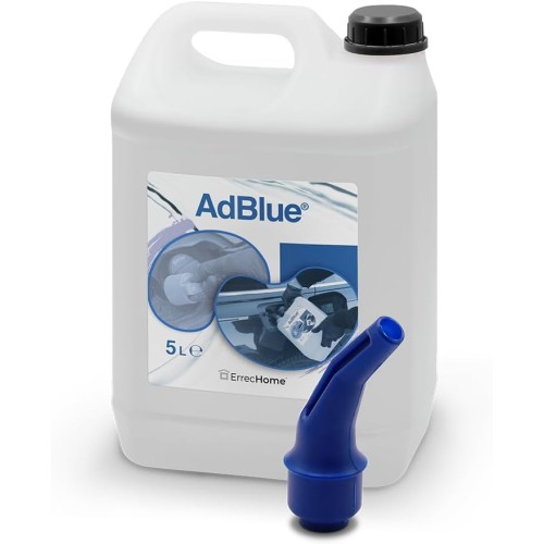 AdBlue Incl. Spout, Urea-based Diesel Engine Additive to Reduce NOx Emissions, ISO 22241-1, 5L Tank