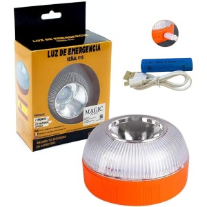 MAGIC SELECT Approved Emergency Call V16 Authorized by DGT for Road Signalling for Car and Motorcycle Magnetized Lantern for Vehicles