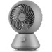 Midea MDF24JG Air Circulator Table Fan Aerodynamic Turbo System, 90° Horizontal Auto Swivel Operation and 90° Manual Vertical Tilt Adjustment, Quiet Operation for Home