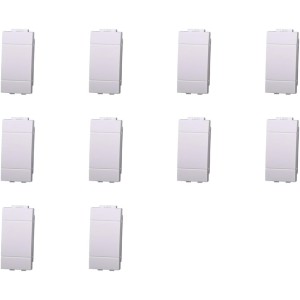 Ixtrima - Fake Polo Module Colour White, Compatible with BTicino Living, Cap Pack of 10