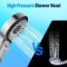 Vinabo Shower Head with Filter, Shower Head Water-Saving 6 Jet Types, Hand Shower with Filter Stone, Shower Head with Water Stop Button (Silver/Chrome)